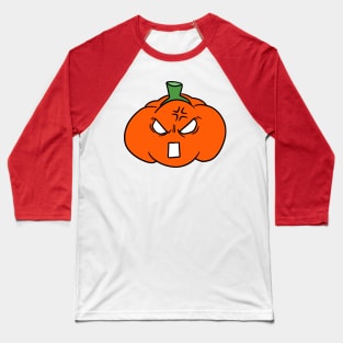 Angry Orange Bell Pepper Baseball T-Shirt